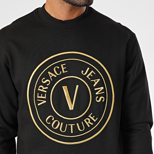 Sweat Crewneck Vemblem 3D Embroidery 75GAIT05-CF06T Noir Doré