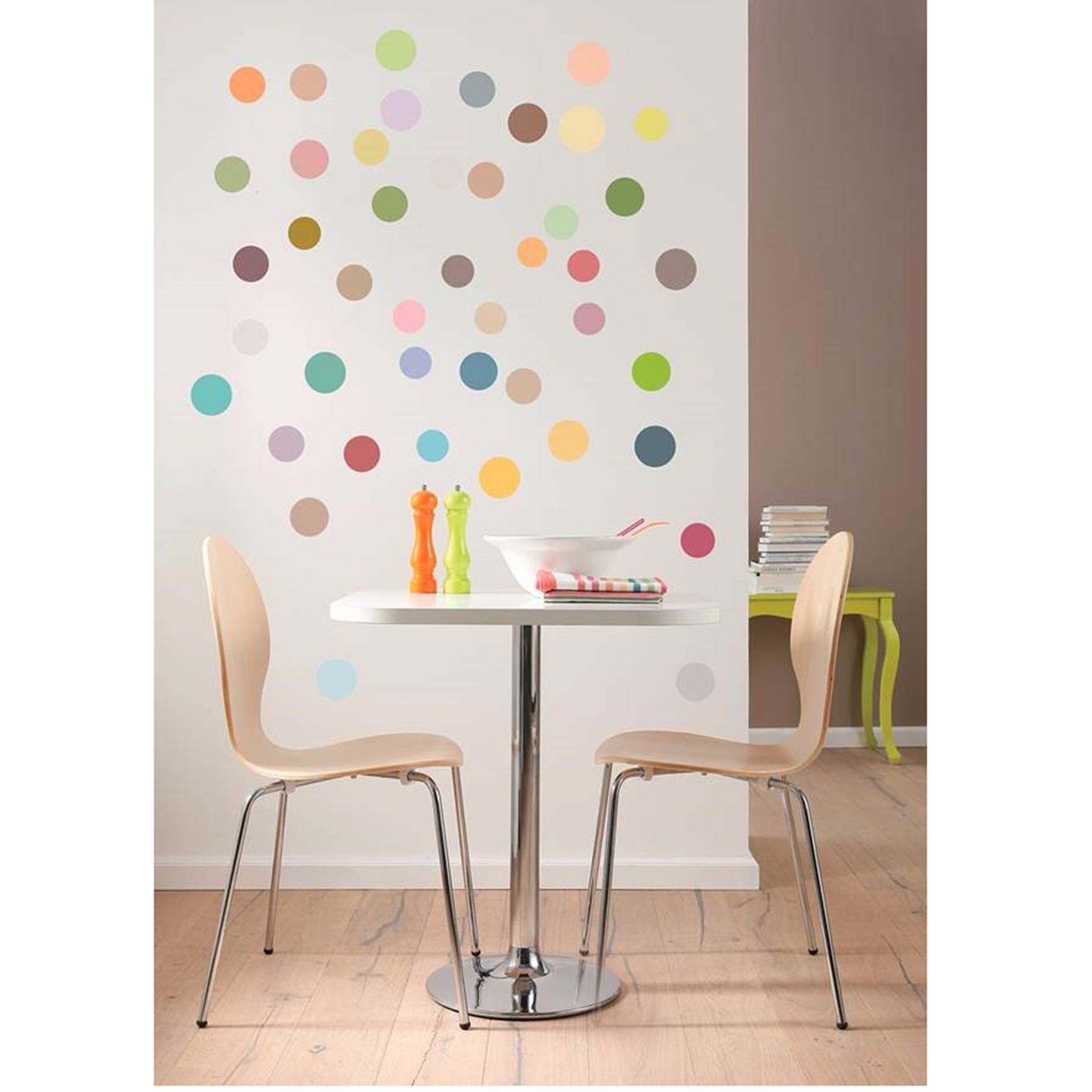 Wandtattoo DOTS - bunt - 50x70 cm