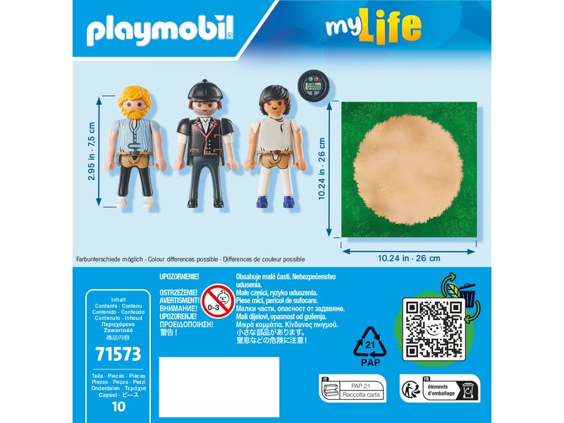 Playmobil My Life Schwingerkampf 71573 Figuren-Set zum traditionellen Eidgenössischen Kampfsport
