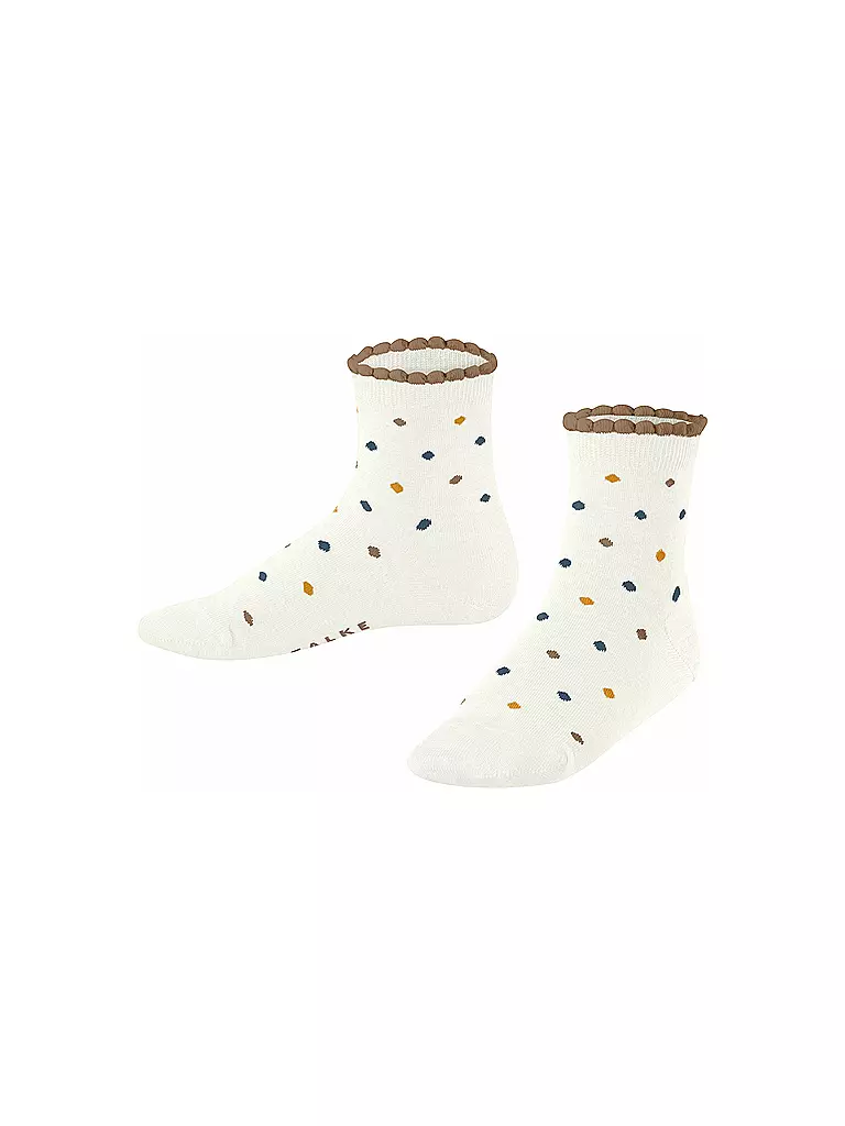 FALKE Kinder Socken MULTIDOT off-white weiss