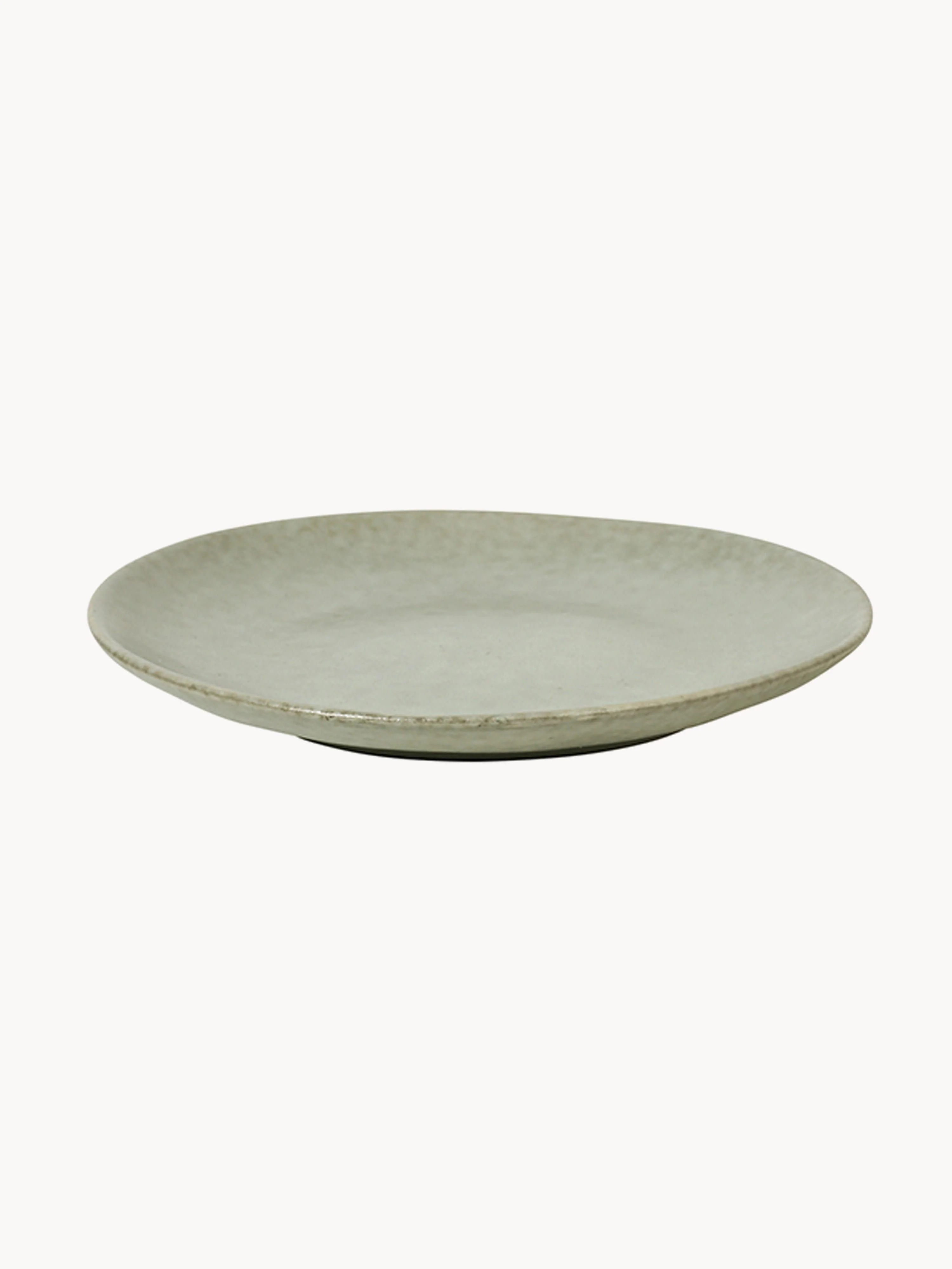 Handgemaakte ontbijtborden Nordic Marsh, 4 stuks