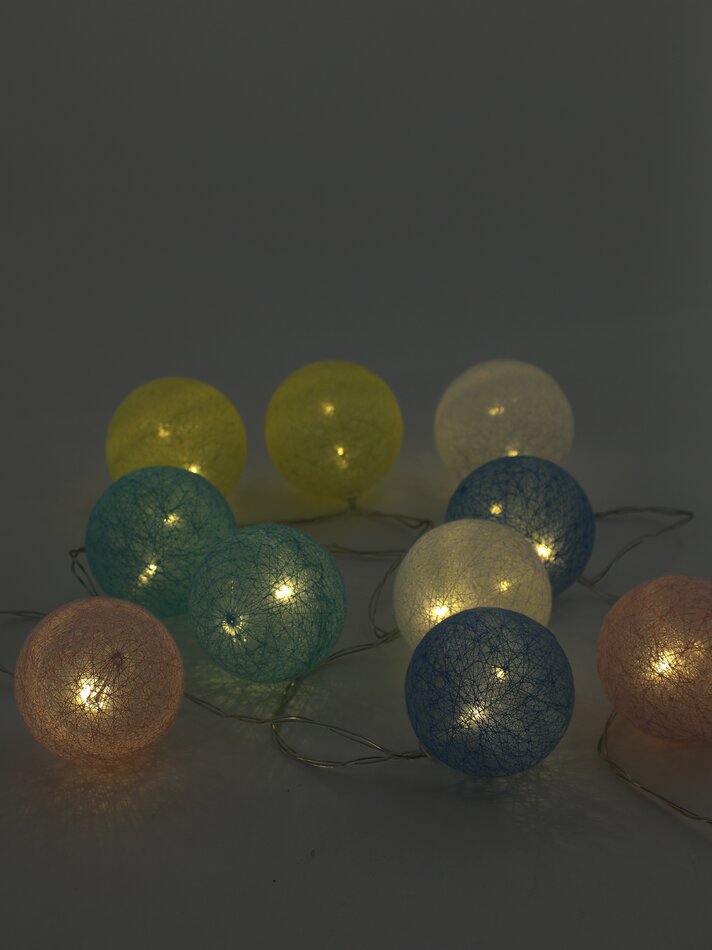 Cordão de luzes LED com 10 LEDs - Azul