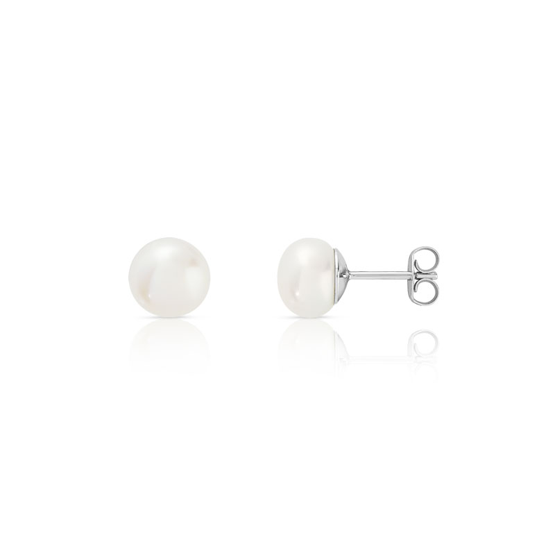 Boucles d'oreilles argent 925 perles de culture de Chine