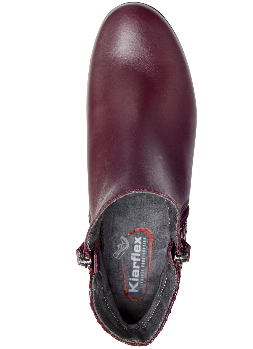 ELENA EDEN Stiefelette aus Nappaleder und glänzend geprägtem Leder