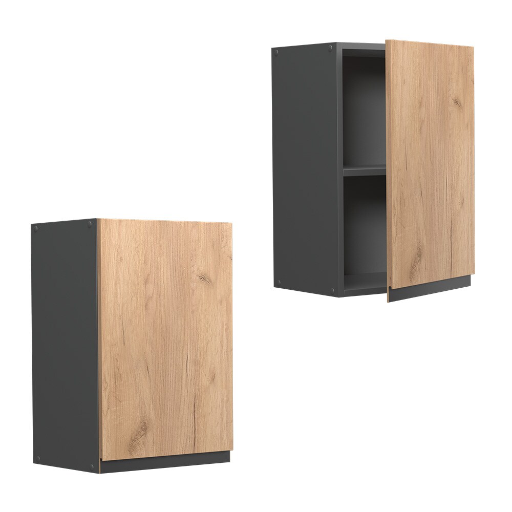 Vicco Hängeschrank Küchenschrank Küchenmöbel R-Line J-Shape Anthrazit Eiche 40 cm modern