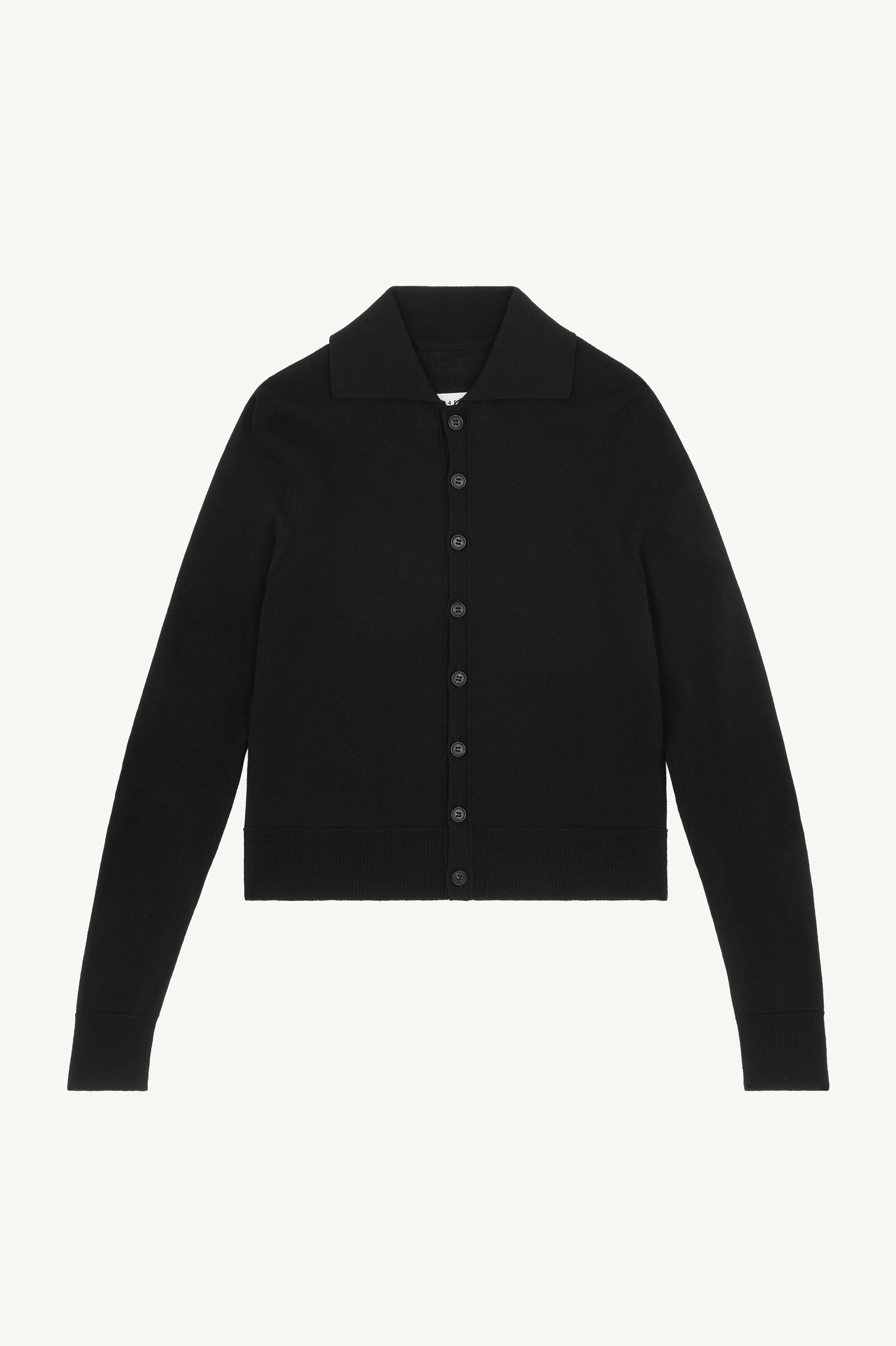 Cardigan en maille en mélange de laine pour femme | MM6 Noir