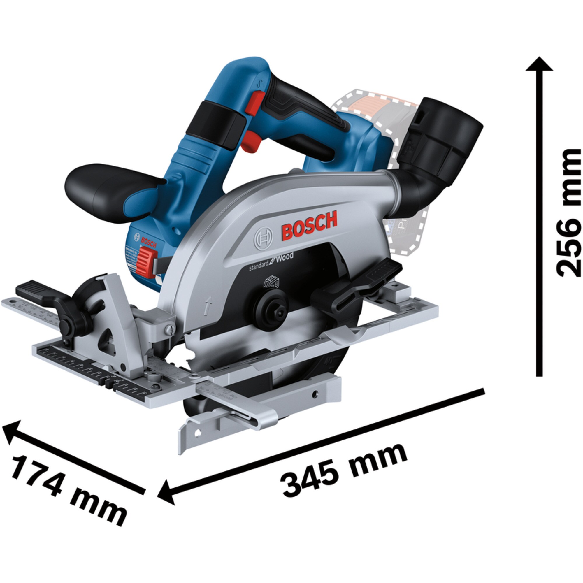Bosch Handkreissäge Akku-Handkreissäge GKS 18V-57-2 Professional solo
