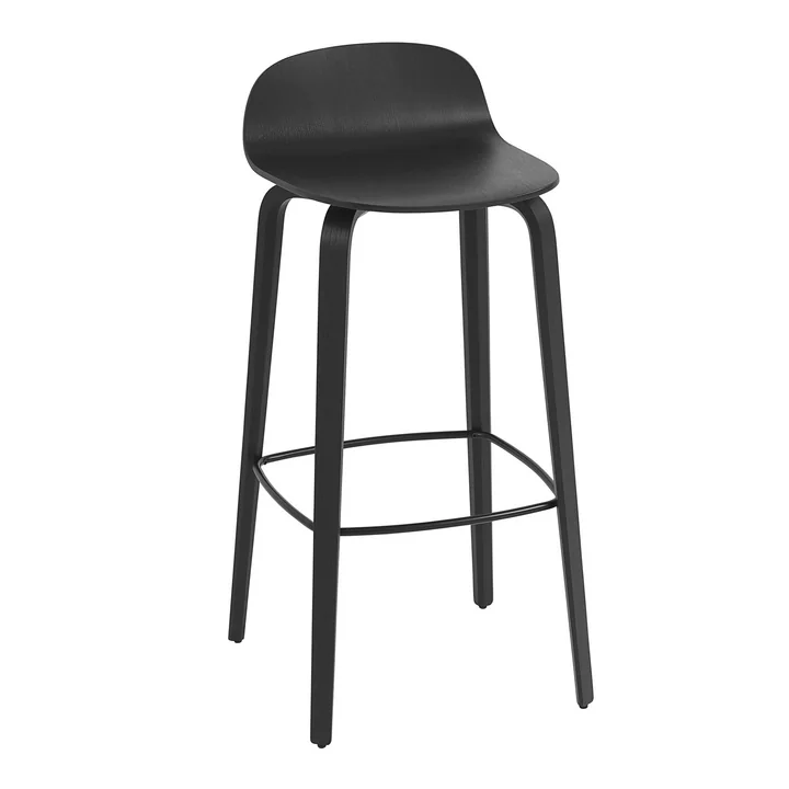 Muuto - Visu Barhocker H 89 cm, Eiche schwarz