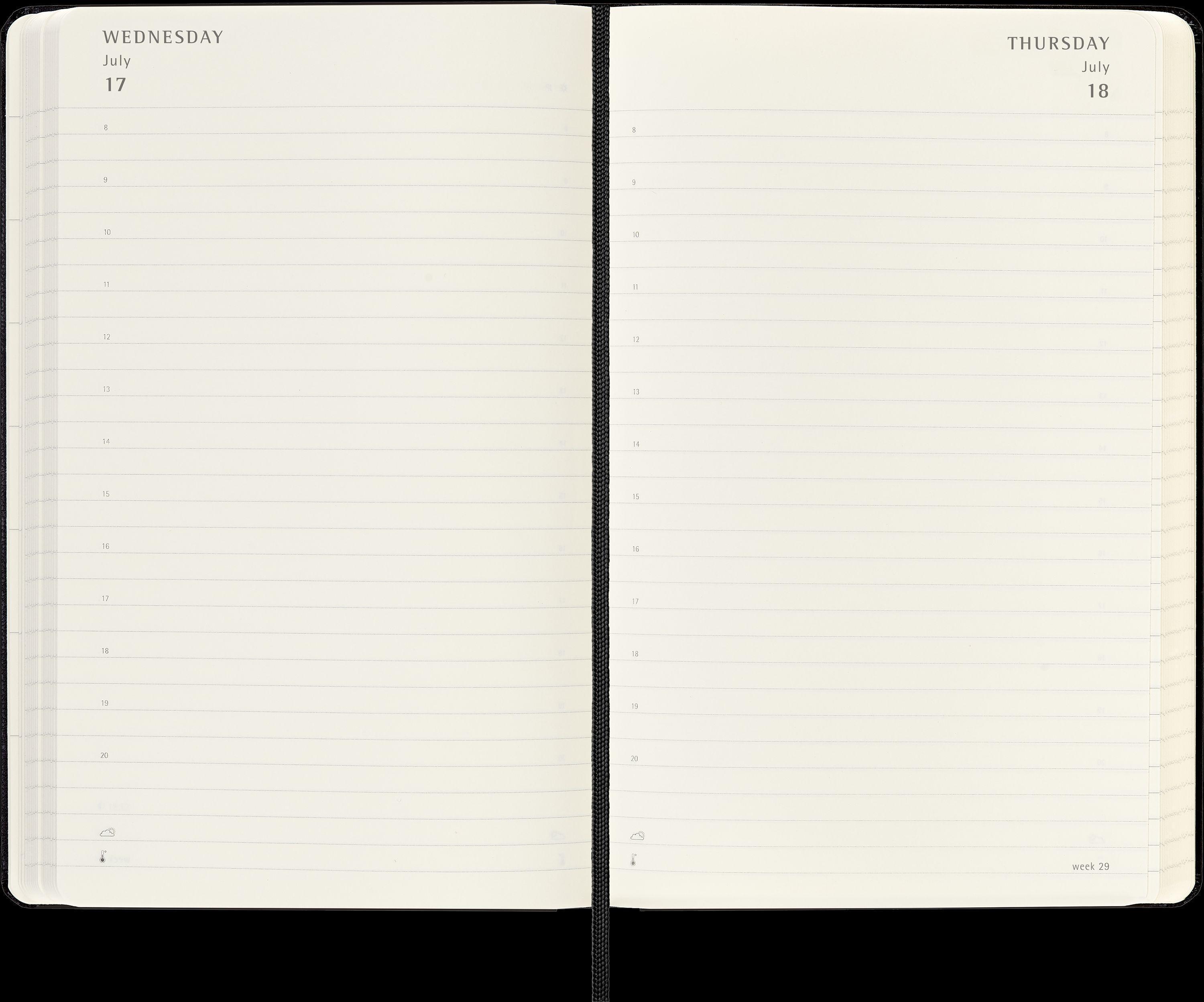 Moleskine 18 Monate Tagesnotizkalender 2024/2025, L/A5