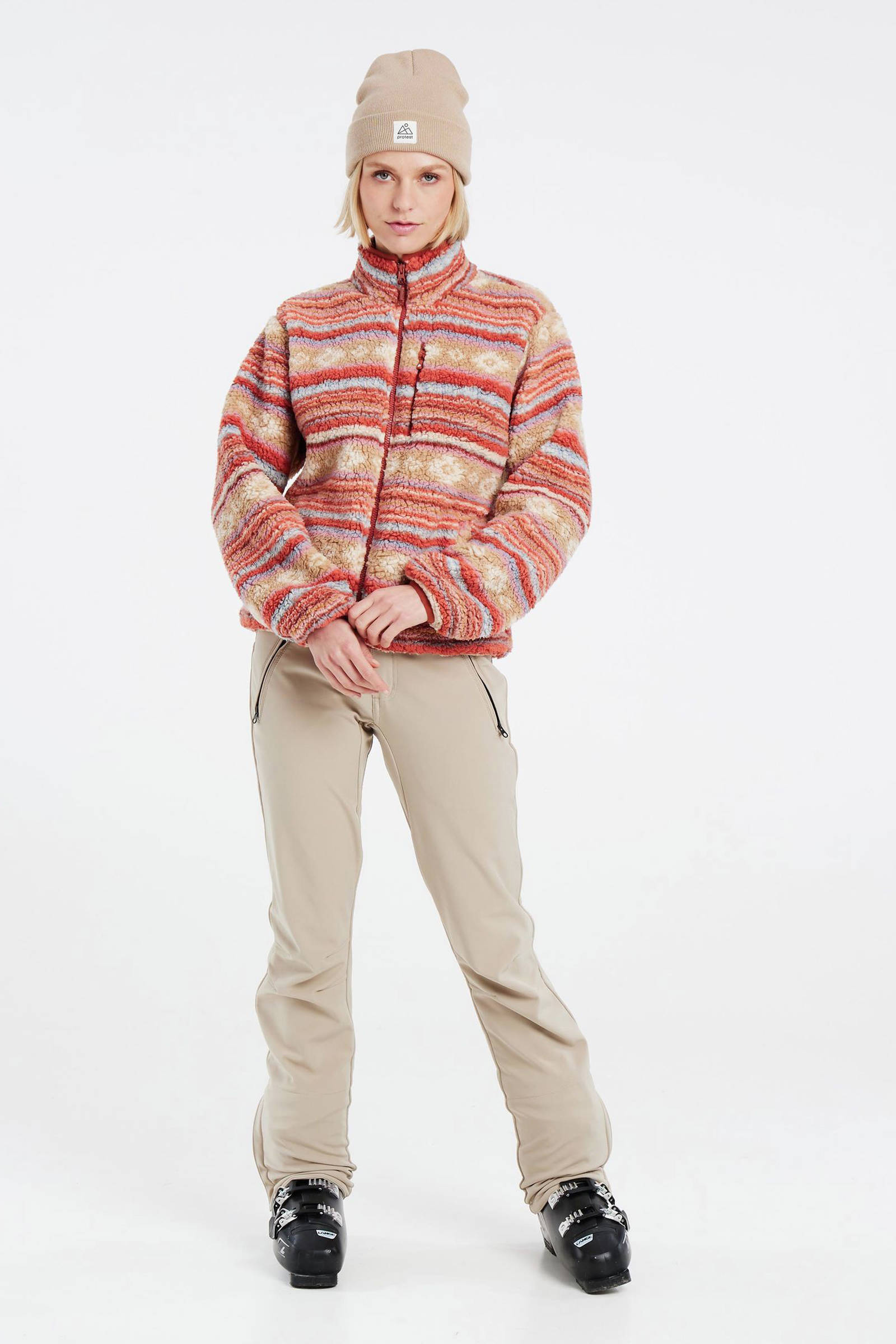 Protest fleece vest PRTARAI bruin/multi