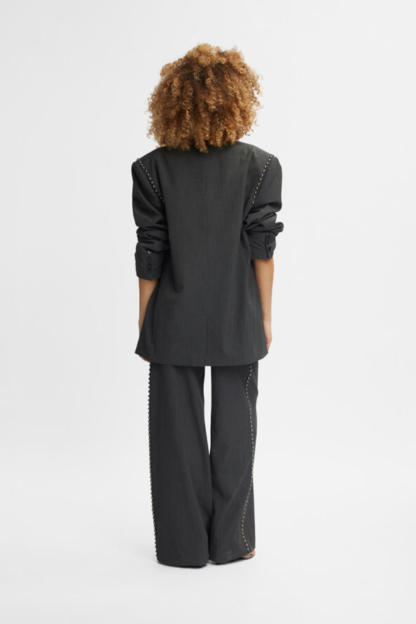Gestuz PalinaGZ MW pants Dark grey pinstripe