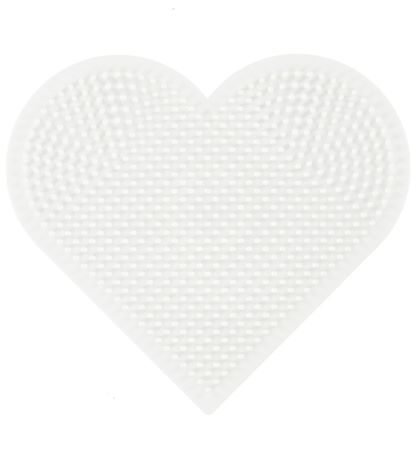 Hama Midi - Bügelperlensteckplatten - 2er-Pack - Herz & Sechseck