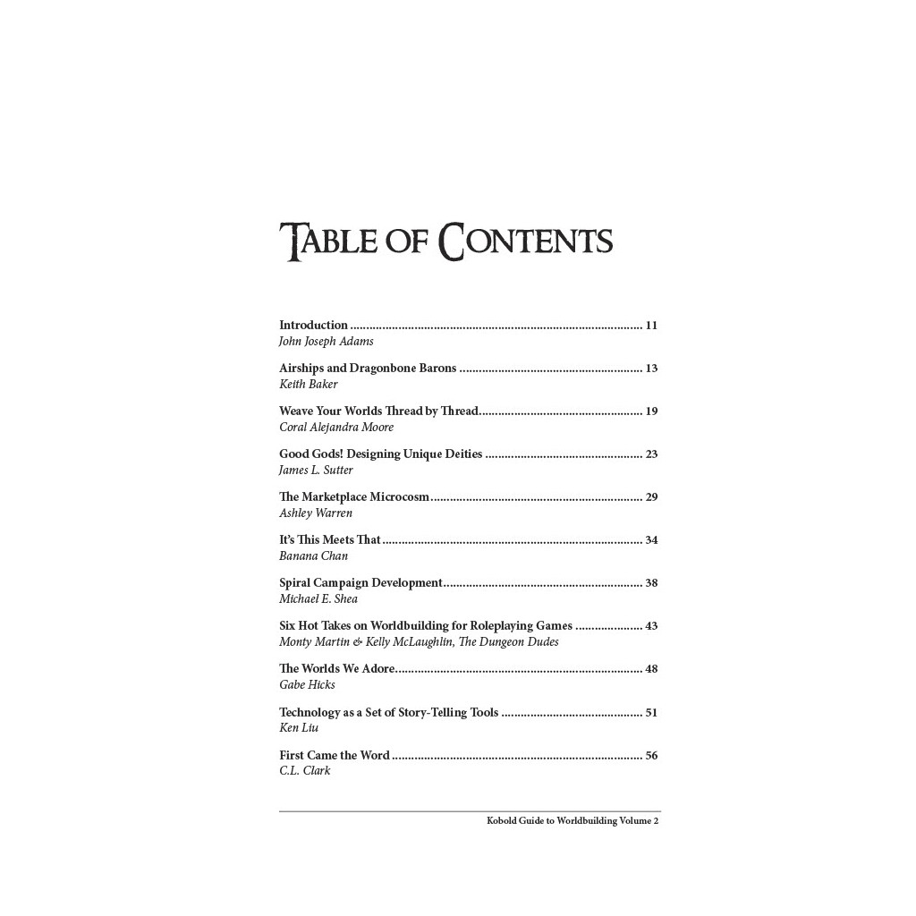 Kobold Guide to Worldbuilding, Volume 2