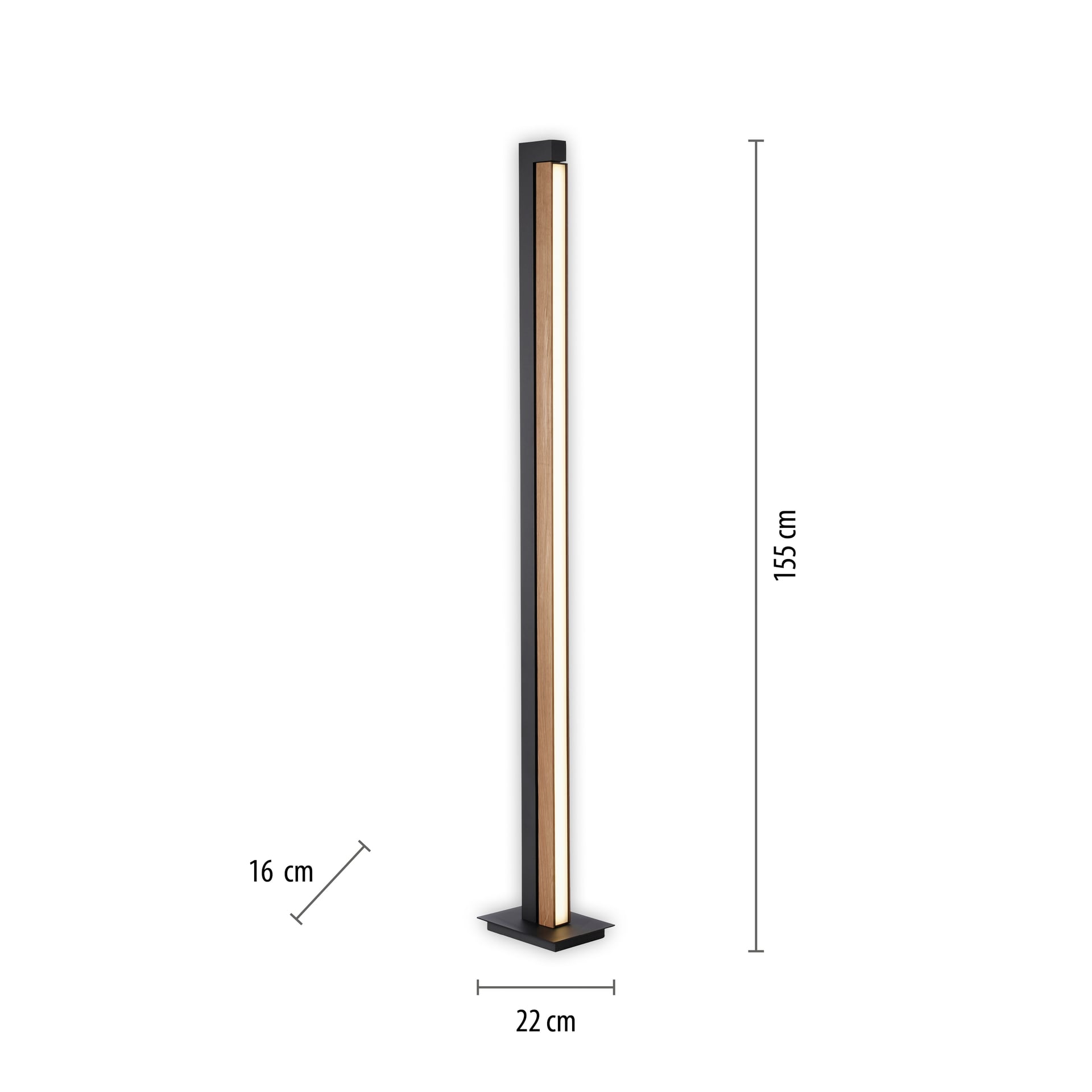 Paul Neuhaus LED Stehleuchte PURE-LINES 155 cm
