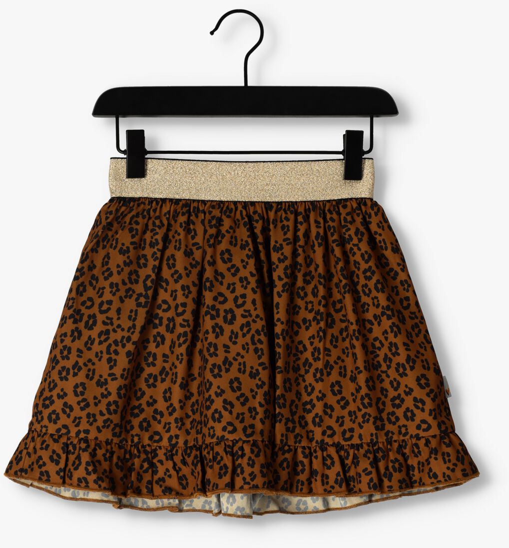MOODSTREET bruine moodstreet minirok skirt recycled pes leopard