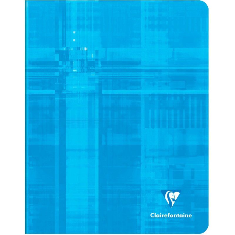 Cahier piqué Clairefontaine 16,5 x 21cm 120 pages ligné + marge - Assortis