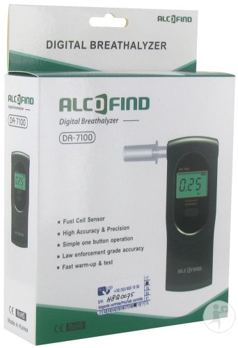 Alcofind DA-7100 Ethylotest Numérique 1 Pièce