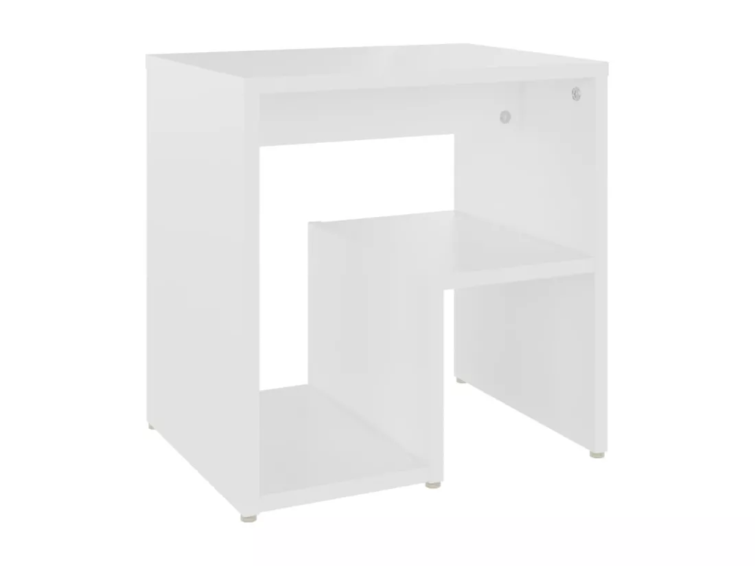 Table de chevet Blanc 40x30x40 cm Aggloméré