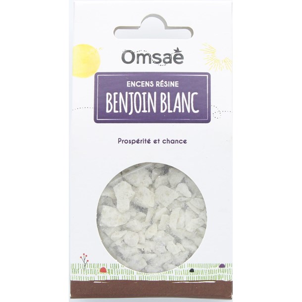 Encens résine morceaux benjoin blanc