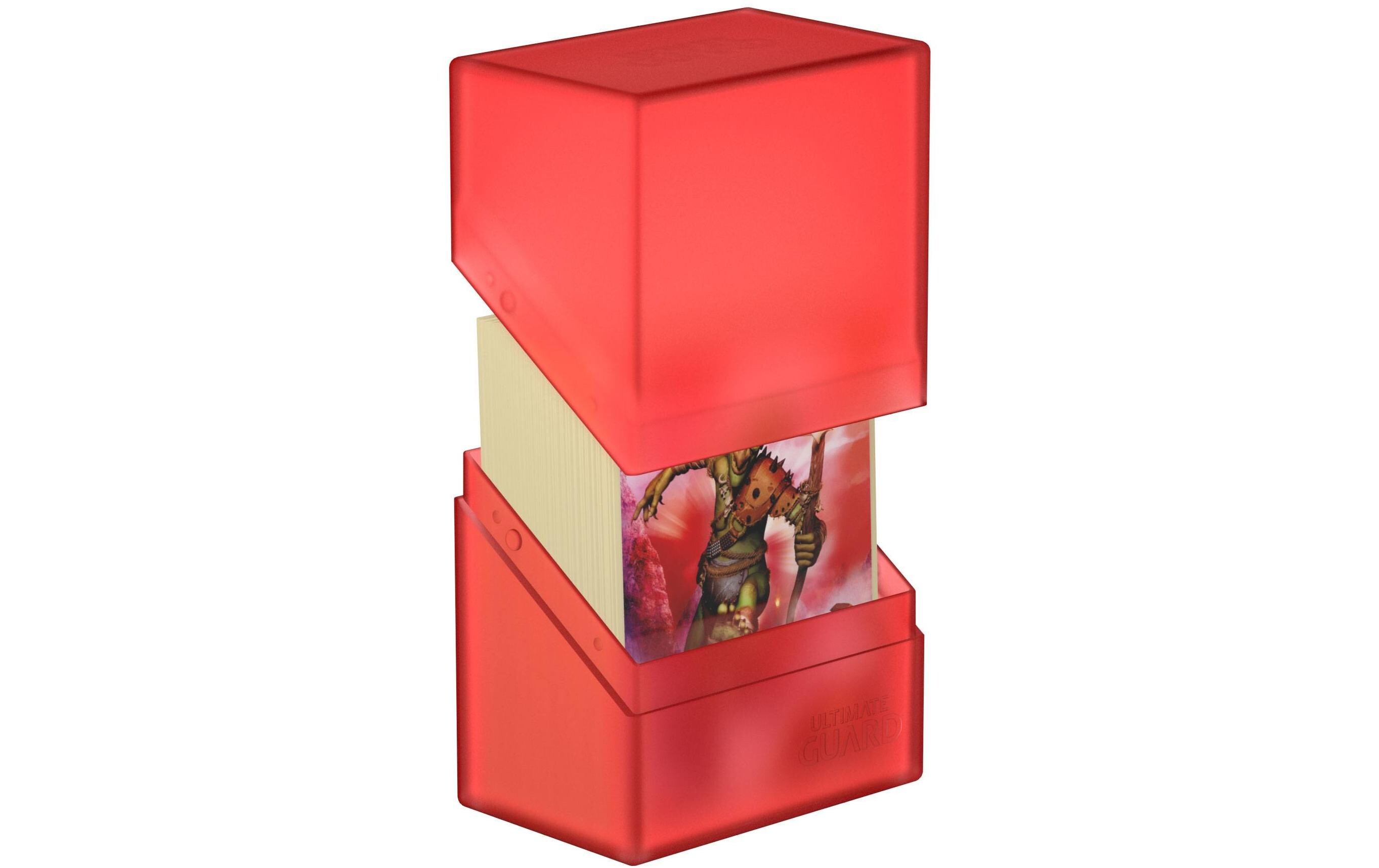 Kartenbox Boulder Deck Case Standardgrösse 60+ RubyHandliche und feste Kartenbox mit Soft-Touch-Oberfläche