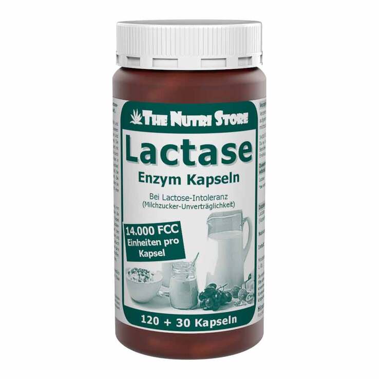 Lactase 14.000 FCC Enzym Kapseln, 120 St