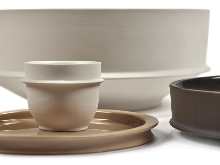 Serax Dune by Kelly Wearstler ontbijtbord Ø17,5 set van 2 Slate