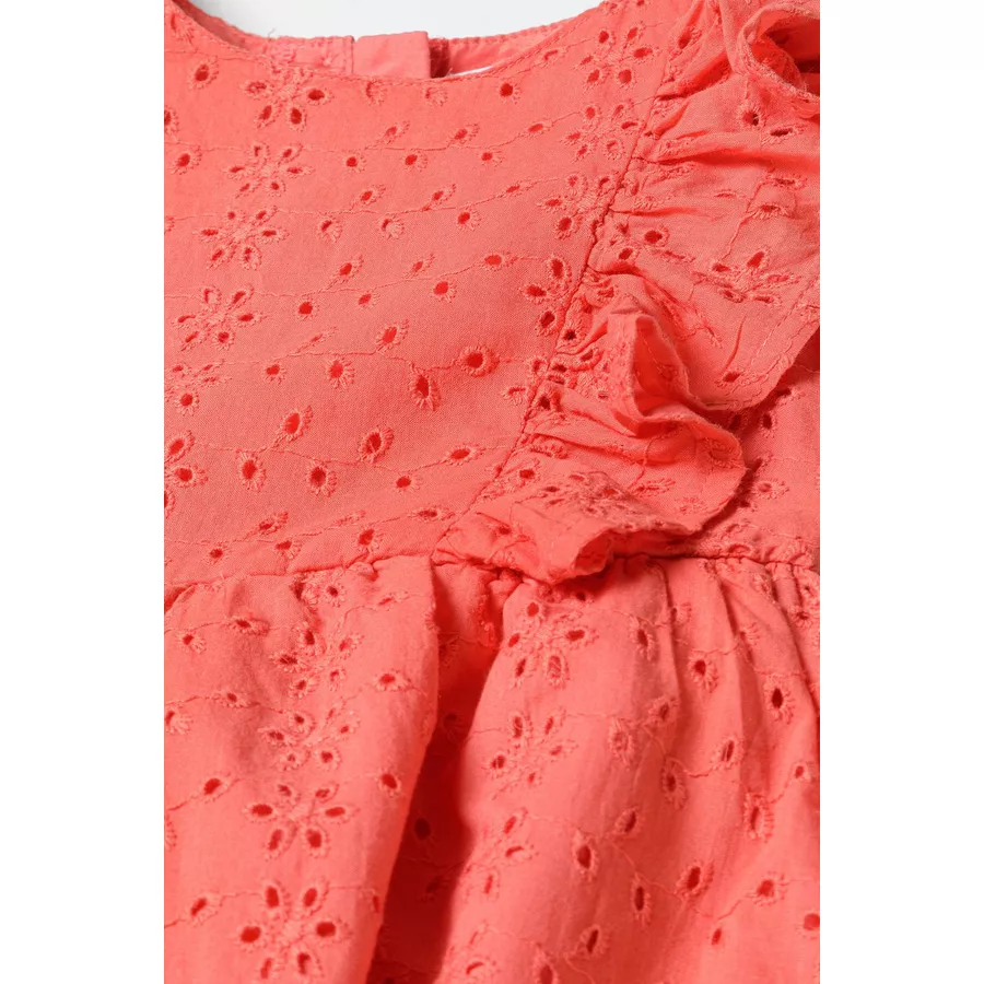 MINOTI Kleid mit Flügerärmeln Orange