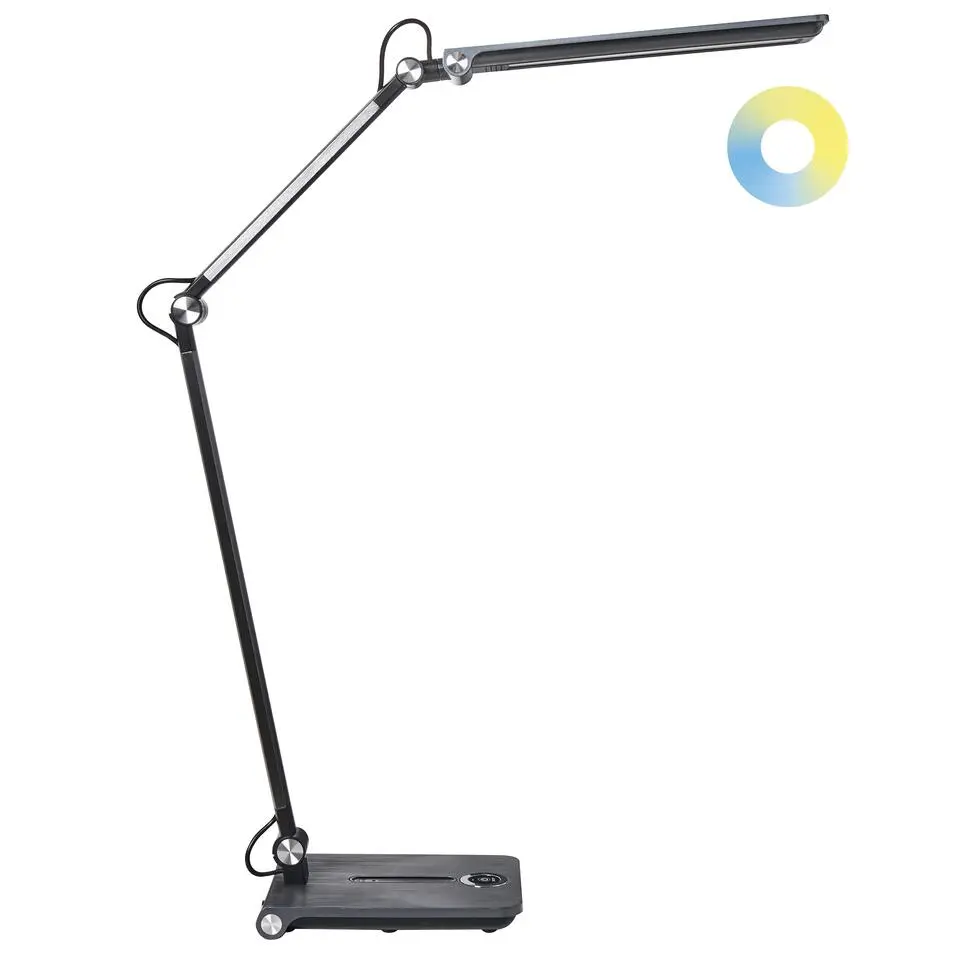 AQUILA - Bureaulamp LED - Grijs - Synthetisch materiaal