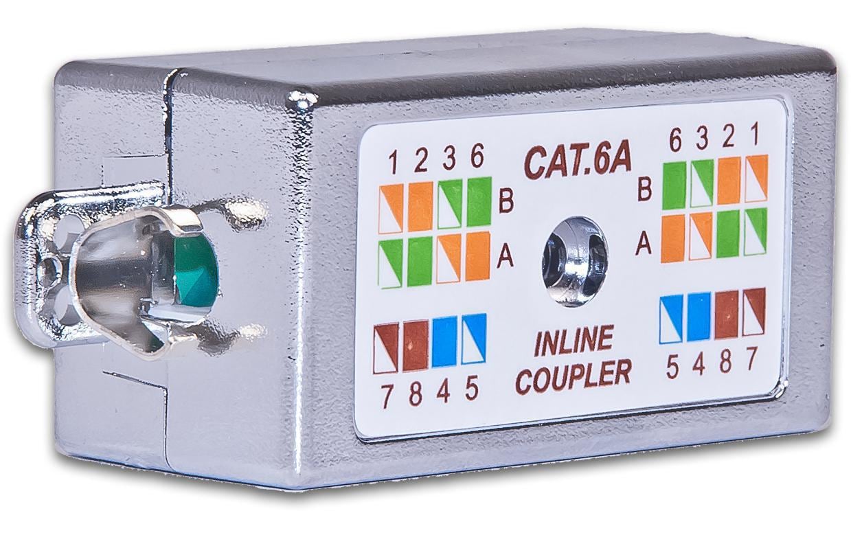 Kupplung Cat.6A 1 StückVerbindungsbox für 2 Verlegekabel LSA KAT6A 500MHz