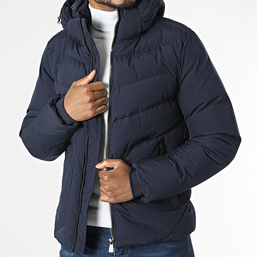 Doudoune Capuche Bleu Marine