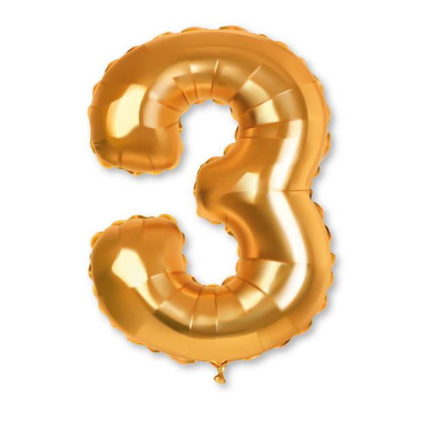 Folieballon cijfer 3