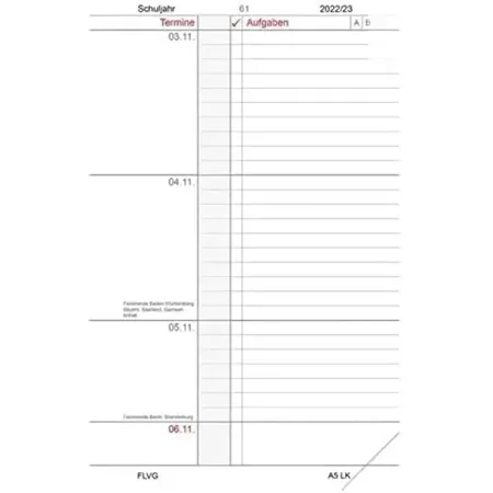 FLVG Gymnasial-, Schul- und Studienplaner For my Life Holz, A5, 24/25