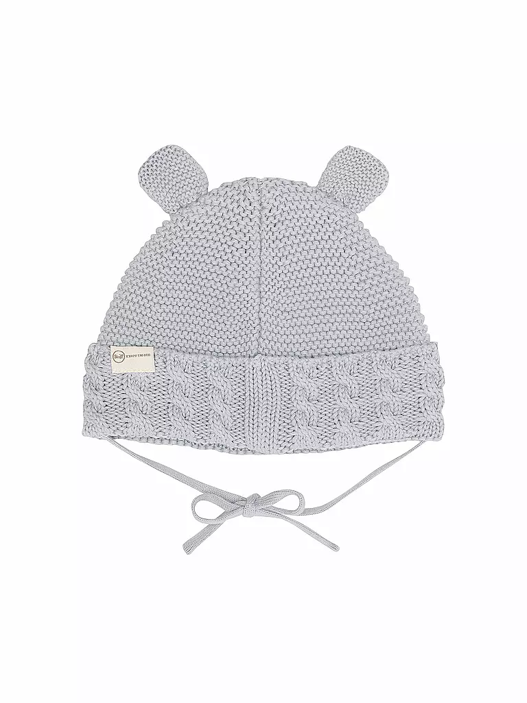 STEIFF Baby Mütze - Haube hellgrau