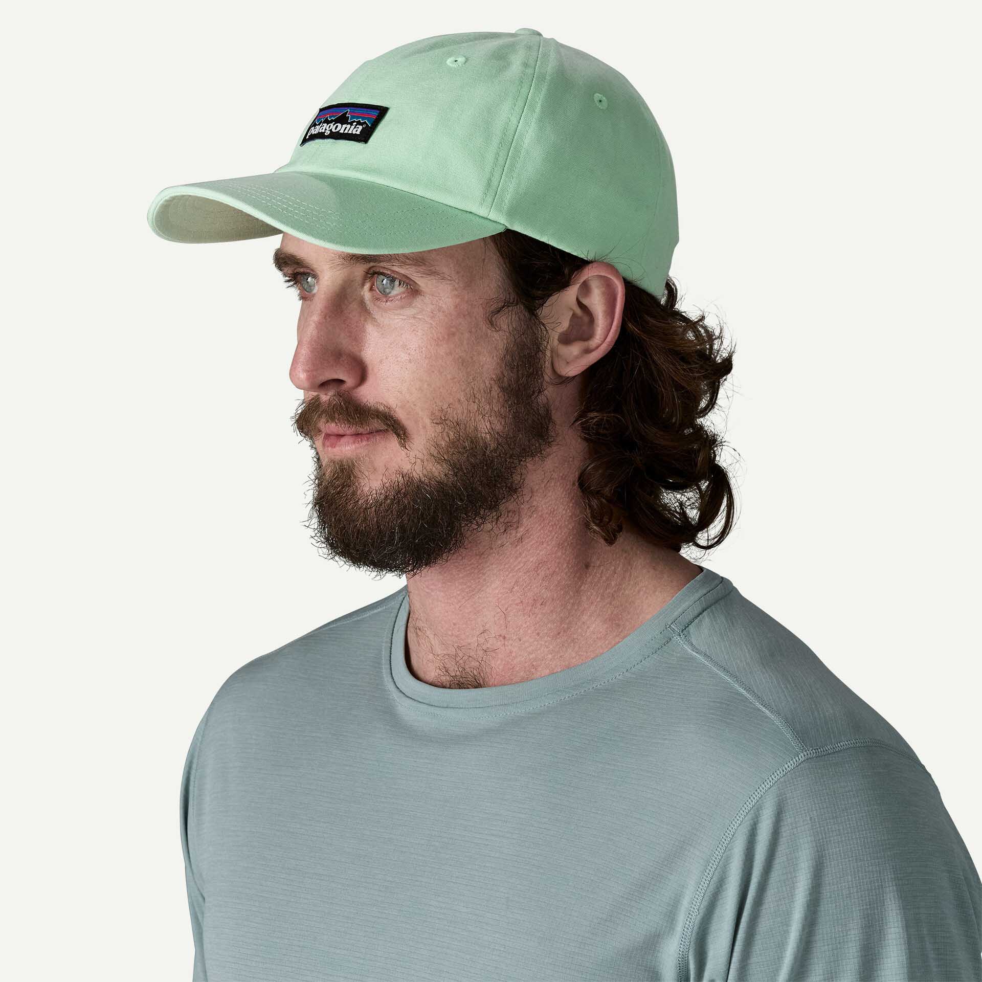 P-6 Label Trad Cap Rinsed Green