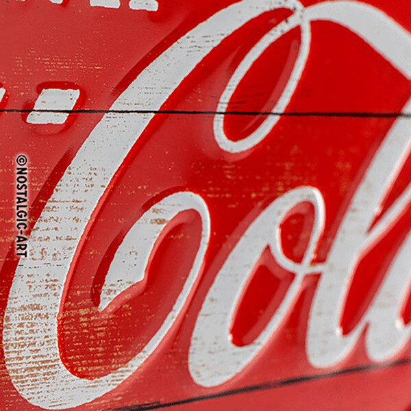 nostalgic art - Plaque Vintage Coca Cola Rouge / Blanc