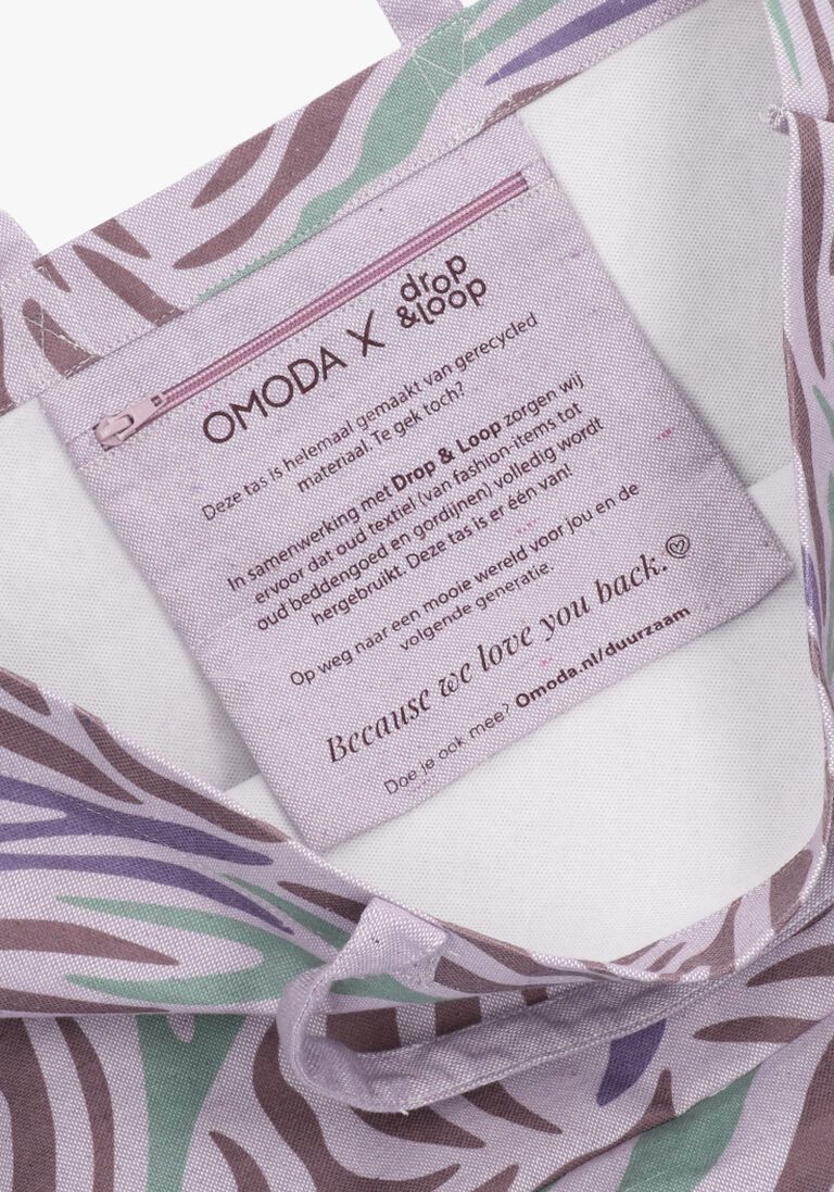 Omoda X DROP & LOOP paarse omoda x drop & loop shopper oxford