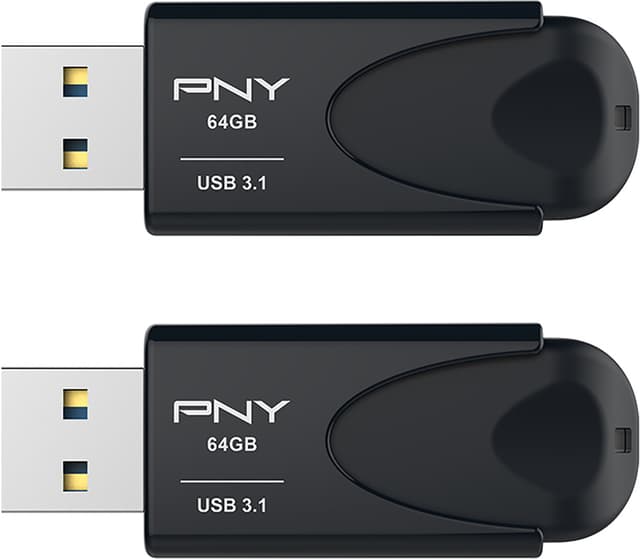 PNY Attache 4 USB 3.1 flashdrev 64 GB (2-pak)