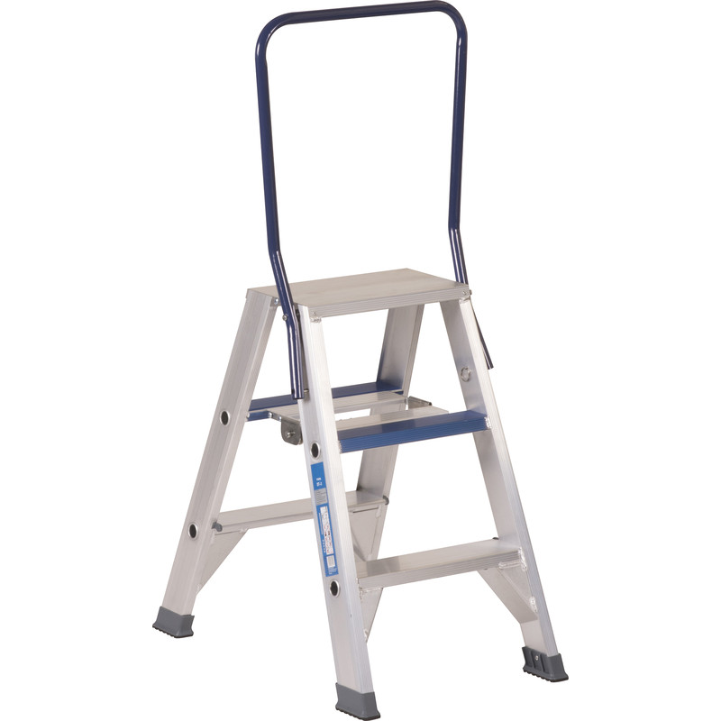 ASC dubbele trap met beugel 2x3 treden