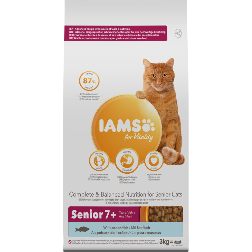 Iams Kat Senior Oceaanvis3 kg