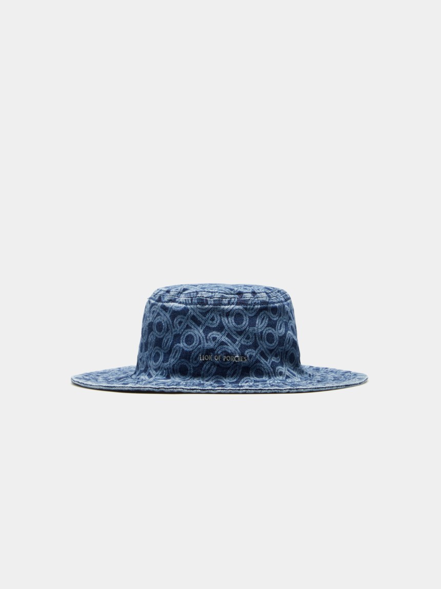 Panamá em denim com monograma