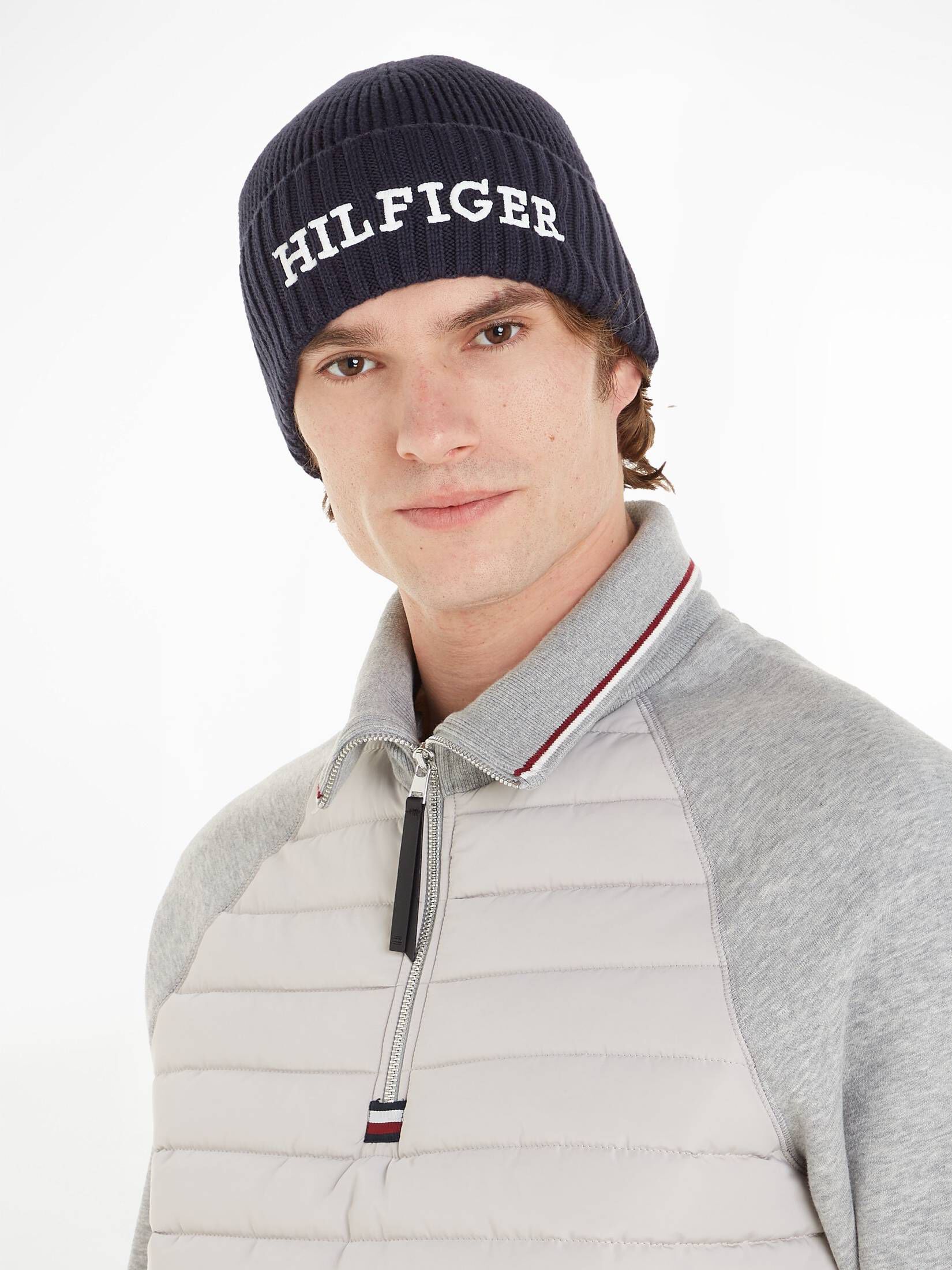 Tommy Hilfiger| Herren Strickmütze MONOTYPE BEANIE