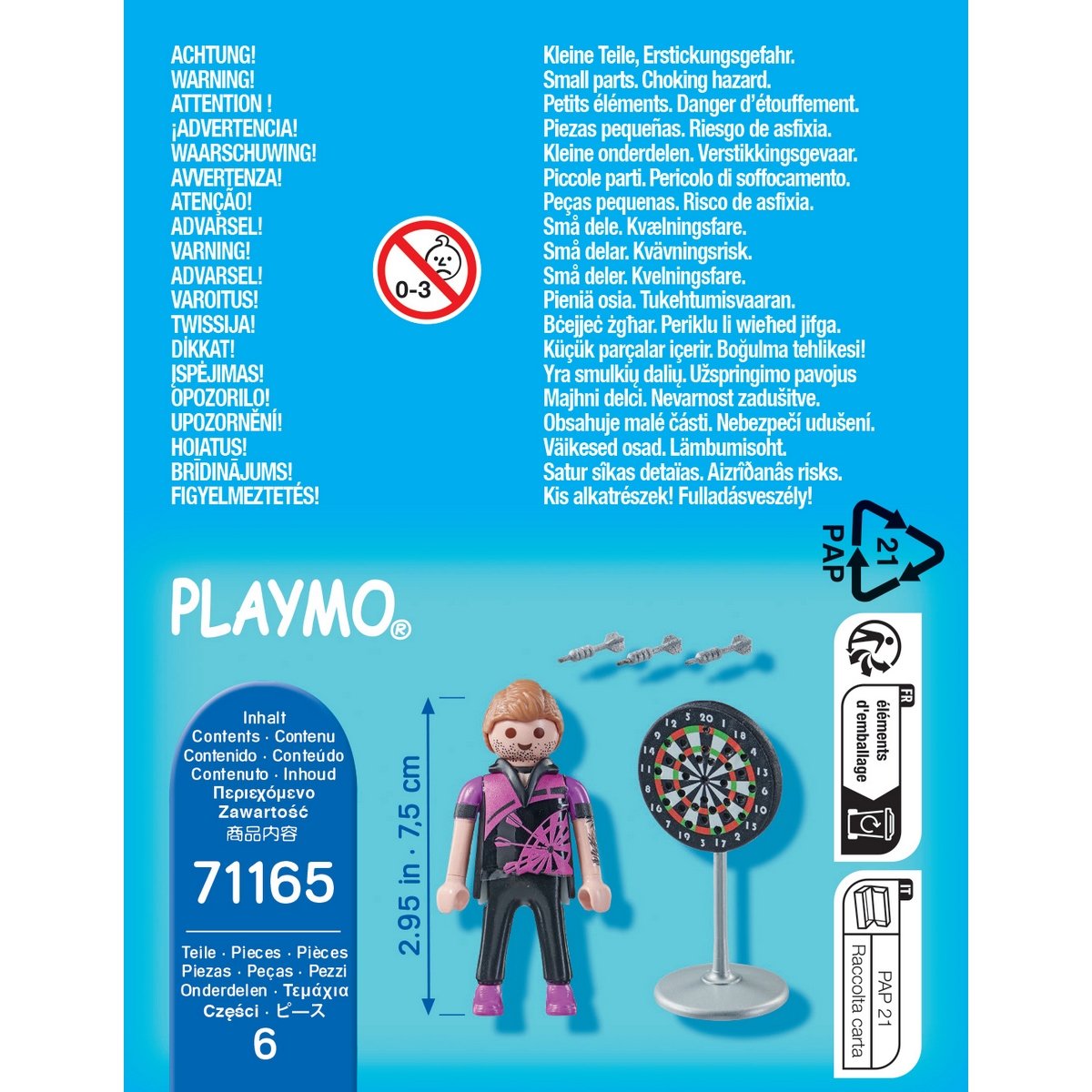 Joueur de fléchettes Playmobil Spécial Plus 71165