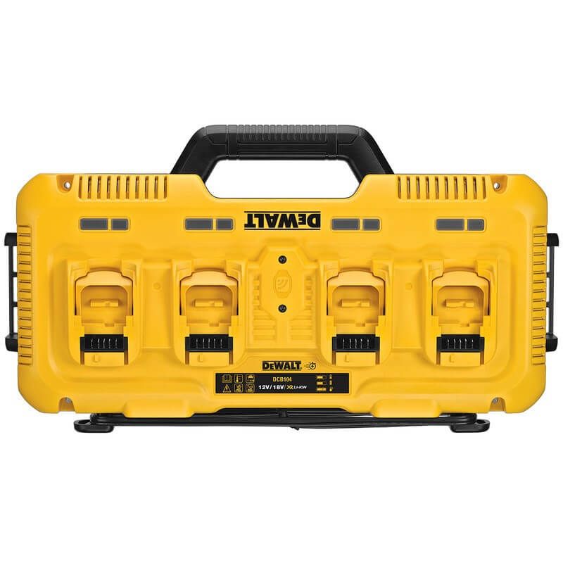 DeWALT DCB104 4-poort snellader 12V-18V-54V Li-ion