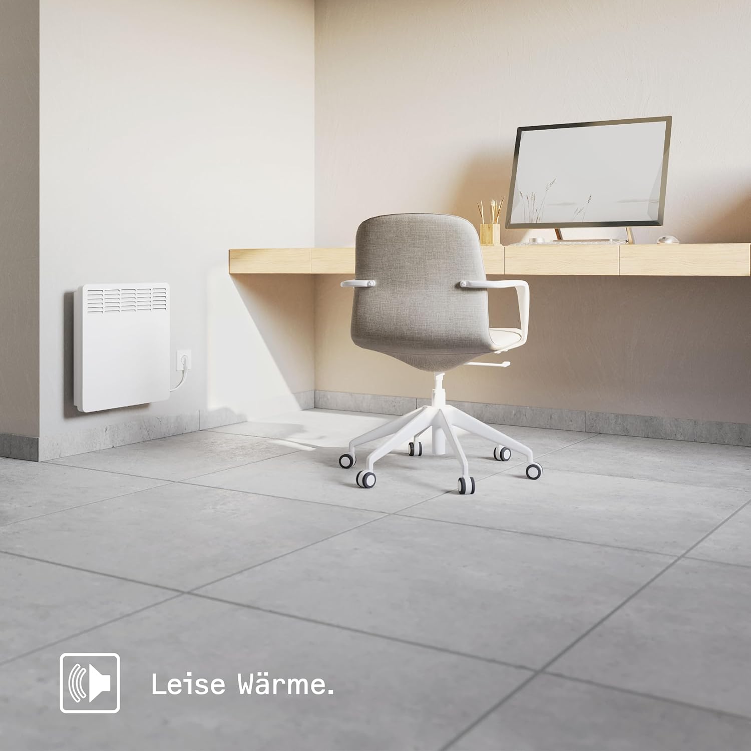 STIEBEL ELTRON Wandkonvektor CNS 300 Trend, 3 kW für ca. 35 m², TÜV geprüft, LC-Display, Wochentimer, Elektroheizung energiesparend, Wandmontage, mit Stecker, 236530