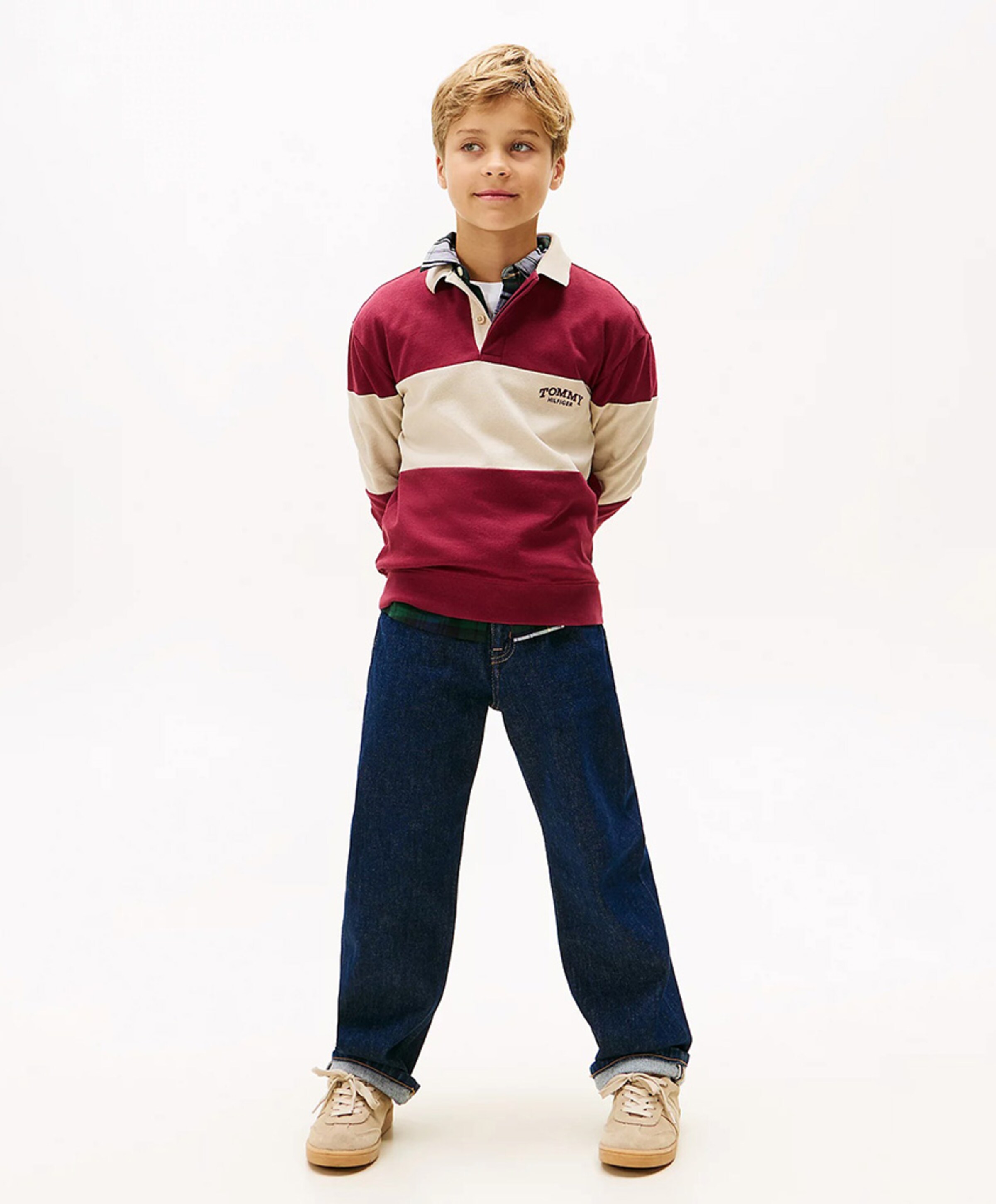 Tommy Hilfiger Jongens polo bordeaux