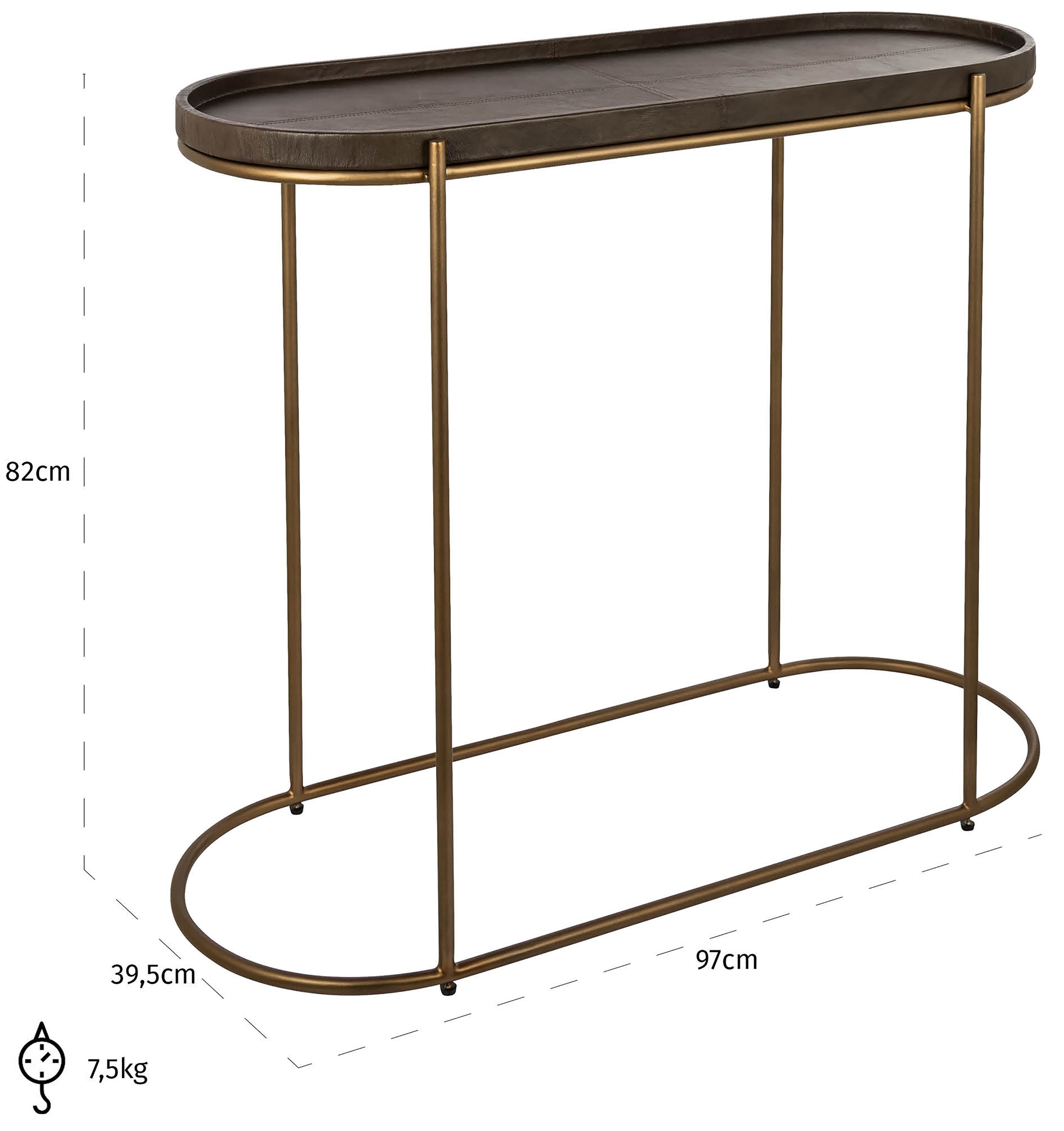 Wandtafel 212555 Zillon B97 x D39.5 x H82 cm