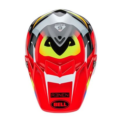 Casque cross Bell MOTO-9S FLEX RENEN NOVA 2025 - Rouge