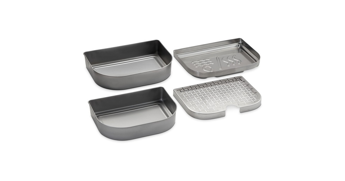 WeberVeelzijdigheidsset - Lumin Compact-elektrische barbecue grillrooster  (Roestvrij staal, 4-delig)