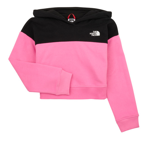 The North Face - GIRLS DREW PEAK CROP P/O HOODIE - Rose / Noir