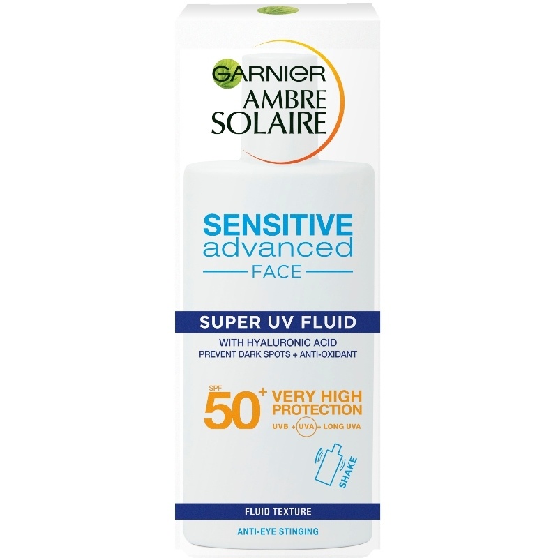 Garnier Ambre Solaire Sensitive Advanced Face Super UV Fluid SPF 50+ - 40 ml